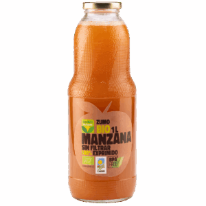 Zumo bio de manzana sin filtrar 100% exprimido