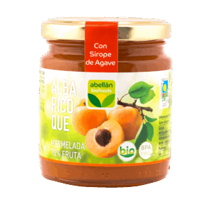 Mermelada de albaricoque con sirope de agave