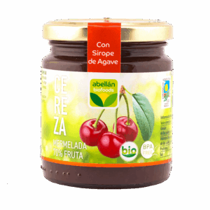 Mermelada de cereza con sirope de agave