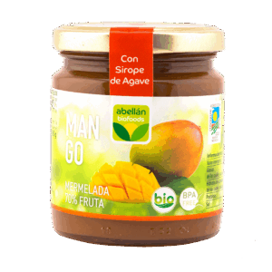 Mermelada de mango con sirope de agave