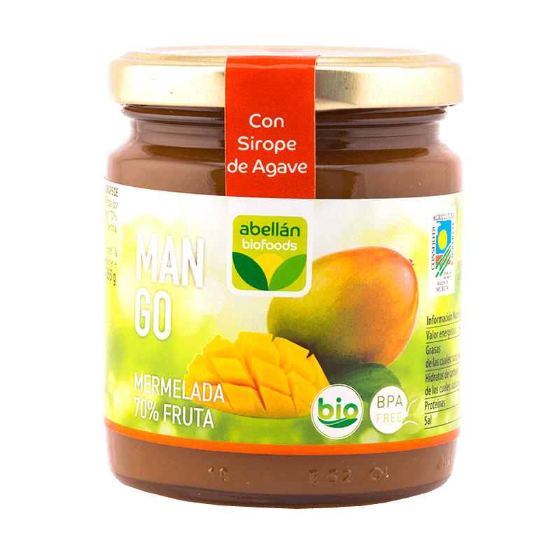 Mermelada de mango con sirope de agave