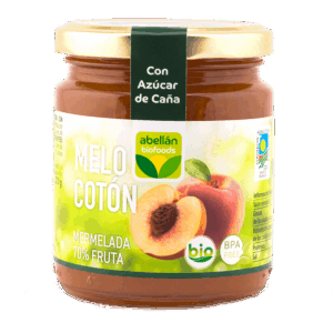 mermelada de melocotón con azúcar de caña