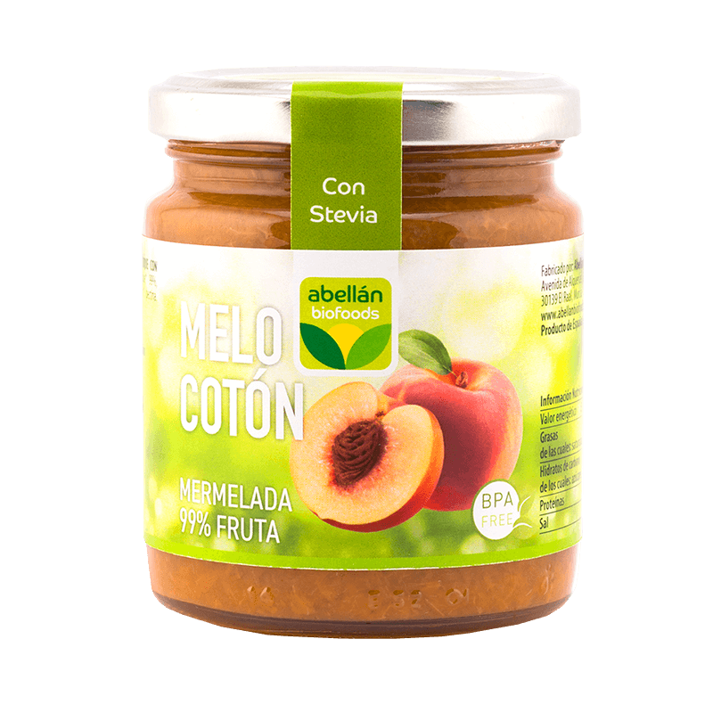 Mermelada de melocotón con Stevia