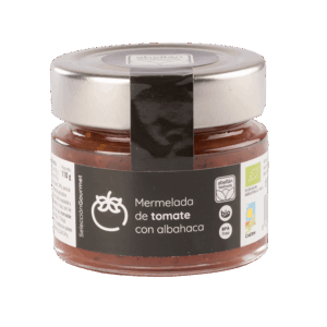 mermelada de tomate con albahaca con azúcar de caña