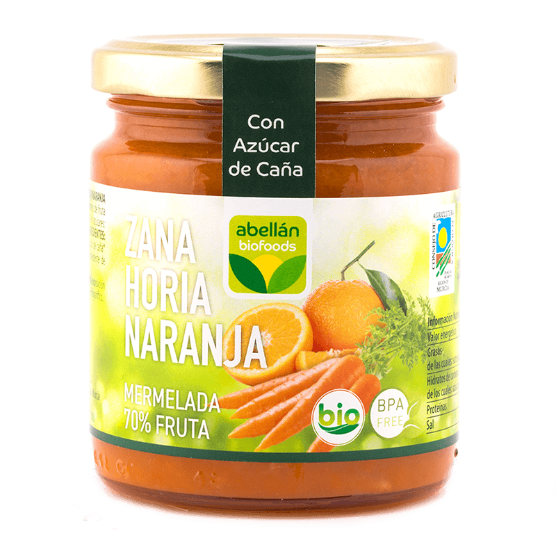 Mermelada de Zanahoria y Naranja con Azúcar de caña