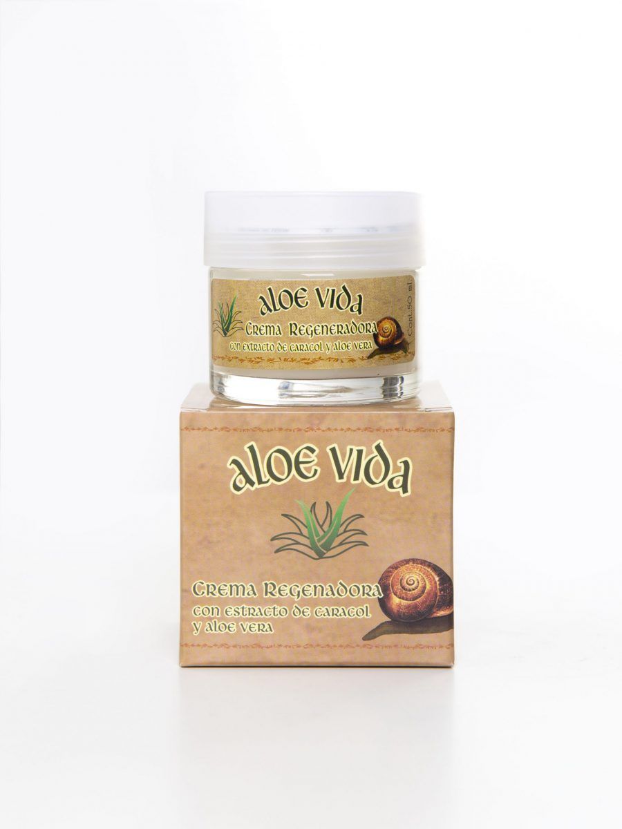 Crema regeneradora de Aloe Vera y baba de caracol