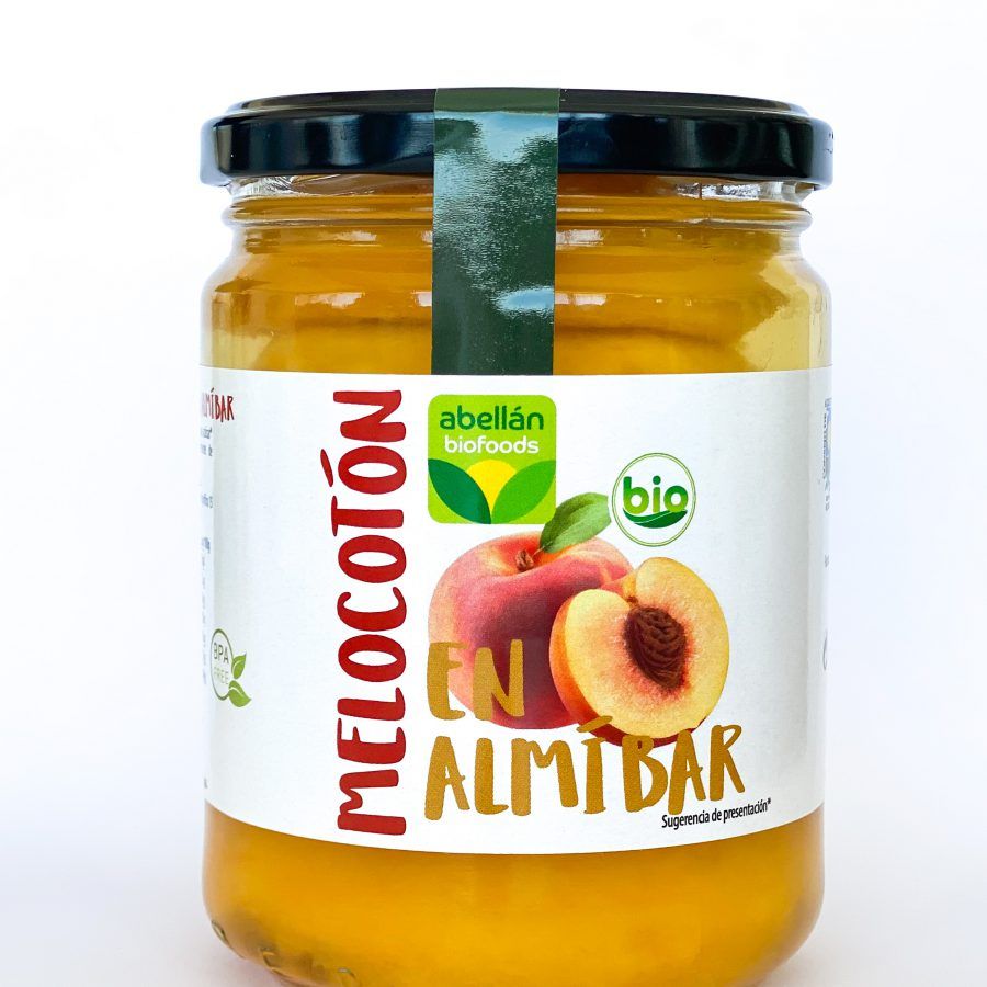 Melocotón en almíbar bio